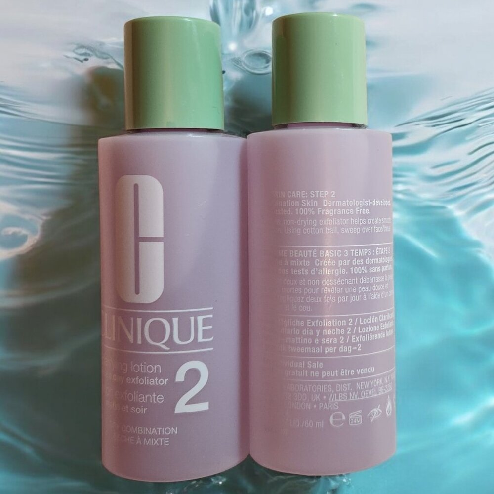 2x Clinique #2 Clarifying Lotion 2oz Bottles (4oz total)